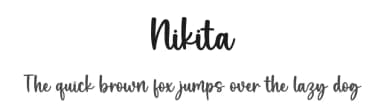 Nikita by Graphix Line Studio — Script Handwritten Font — thumbnail 1
