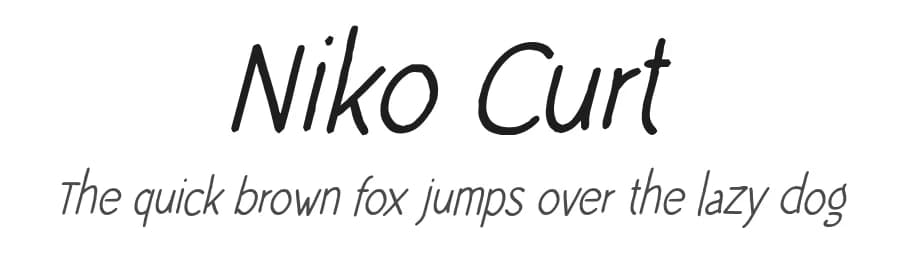 Niko Curt by Greentrik6789 — Script Handwritten Font — preview 1