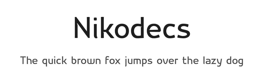 Nikodecs by gluk — Sans Serif Font