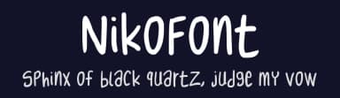NikoFont by Niko Caruso — Script Handwritten Font — thumbnail 2