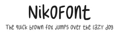 NikoFont by Niko Caruso — Script Handwritten Font — thumbnail 1
