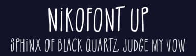 NikoFont Up by Niko Caruso — Script Handwritten Font — thumbnail 2