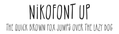 NikoFont Up by Niko Caruso — Script Handwritten Font — thumbnail 1