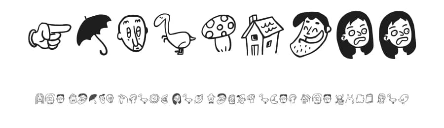 Nikostuff by Niko Caruso — Dingbats Font — preview 1