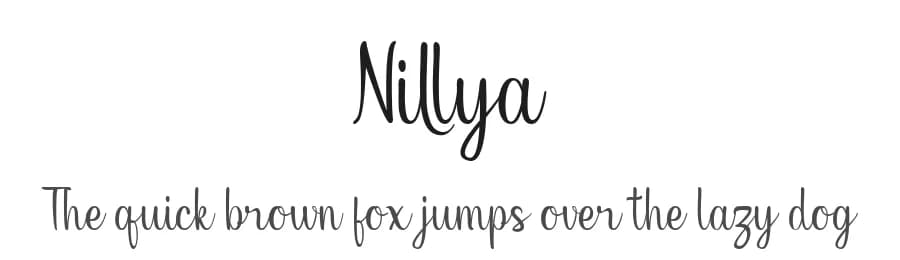 Nillya by Mytype Studio — Script Handwritten Font
