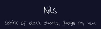 Nils by Nils Stahl — Script Handwritten Font — thumbnail 2