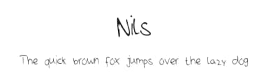 Nils by Nils Stahl — Script Handwritten Font — thumbnail 1