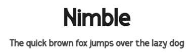 Nimble by twinletter — Sans Serif Font — thumbnail 1