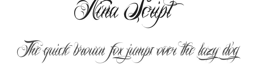 Nina Script by Måns Grebäck — Script Handwritten Font
