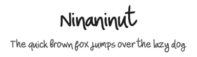 Ninaninut by peterdraw — Script Handwritten Font — thumbnail 1