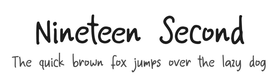 Nineteen Second by Willetter Studio — Script Handwritten Font