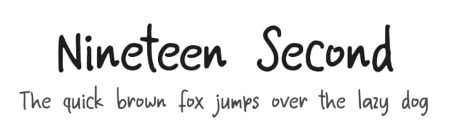 Nineteen Second by Willetter Studio — Script Handwritten Font