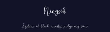 Ningsih by Bexxtype — Script Handwritten Font — thumbnail 2