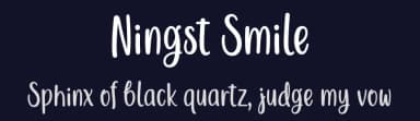 Ningst Smile by 7NTypes — Script Handwritten Font — thumbnail 2