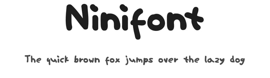 Ninifont by InkyType — Script Handwritten Font