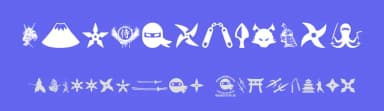 Ninja and Samurai by Woodcutter — Dingbats Font — thumbnail 3