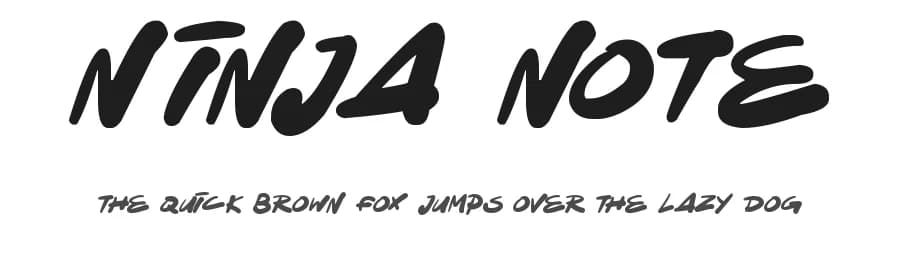 Ninja Note by Hawtpixel — Script Handwritten Font