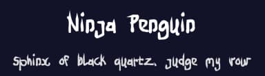 Ninja Penguin by Utopia — Script Handwritten Font — thumbnail 2