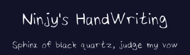 Ninjy's HandWriting by Dustin Smith — Script Handwritten Font — thumbnail 2