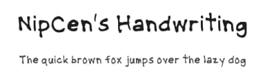 NipCen's Handwriting by Jayvee Enaguas — Script Handwritten Font — thumbnail 1