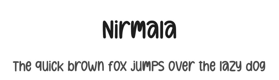 Nirmala by Nirmala Creative — Script Handwritten Font