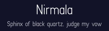 Nirmala by Human Design — Sans Serif Font — thumbnail 2