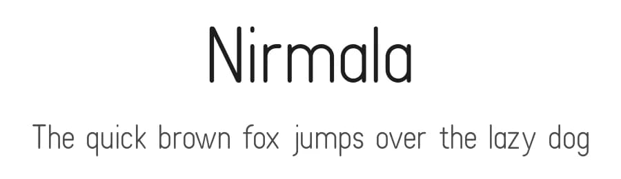 Nirmala by Human Design — Sans Serif Font