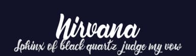 Nirvana by Billy Argel Fonts ® — Script Handwritten Font — thumbnail 2
