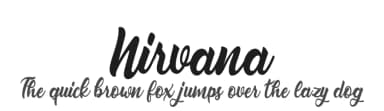 Nirvana by Billy Argel Fonts ® — Script Handwritten Font — thumbnail 1