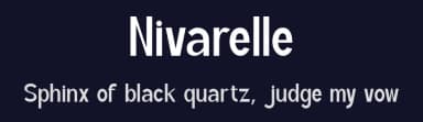 Nivarelle by Muksal Creative — Sans Serif Font — thumbnail 2