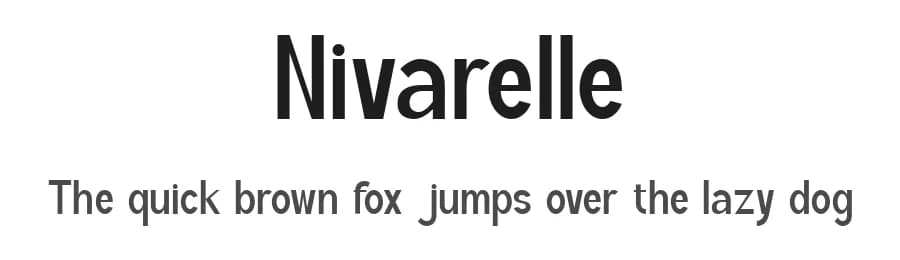 Nivarelle by Muksal Creative — Sans Serif Font