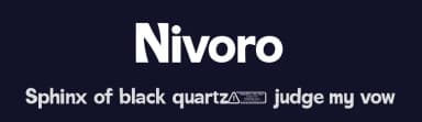 Nivoro by Kong Font — Sans Serif Font — thumbnail 2