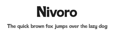 Nivoro by Kong Font — Sans Serif Font — thumbnail 1