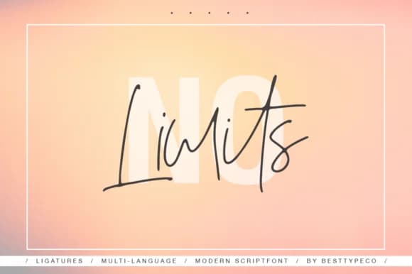 No Limits Font by BennyDesigns — Script Handwritten Font — preview 1