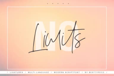 No Limits Font by BennyDesigns — Script Handwritten Font — thumbnail 1