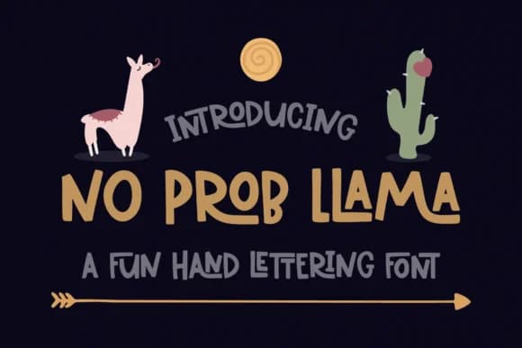 No Prob Llama Font by Emylia Design — Script Handwritten Font