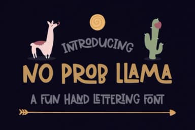 No Prob Llama Font by Emylia Design — Script Handwritten Font — thumbnail 1