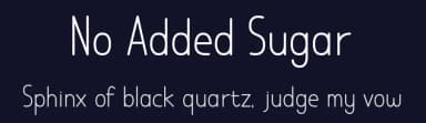 No Added Sugar by Chequered Ink — Sans Serif Font — thumbnail 2
