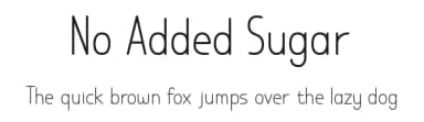No Added Sugar by Chequered Ink — Sans Serif Font — thumbnail 1