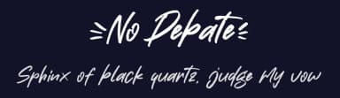 No Debate by Khurasan — Script Handwritten Font — thumbnail 2