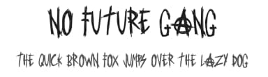 No Future Gang by Woodcutter — Script Handwritten Font — thumbnail 1