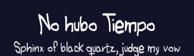 No hubo Tiempo by Juan Casco — Script Handwritten Font — thumbnail 2