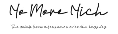 No More Nich by Mabhal Studio — Script Handwritten Font — thumbnail 1