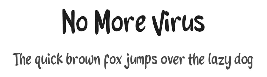 No More Virus by Yosan Studio — Script Handwritten Font