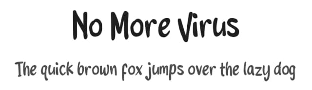 No More Virus by Yosan Studio — Script Handwritten Font
