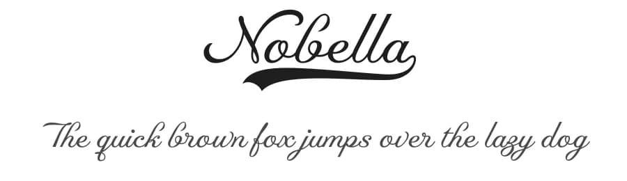 Nobella by Måns Grebäck — Script Handwritten Font