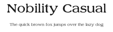 Nobility Casual by Digital Graphic Labs — Serif Font — thumbnail 1
