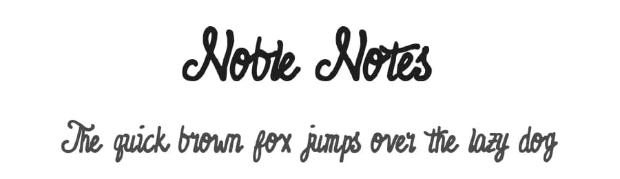 Noble Notes by The Branded Quotes — Script Handwritten Font — preview 1