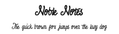 Noble Notes by The Branded Quotes — Script Handwritten Font — thumbnail 1
