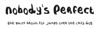 Nobody's Perfect by So-ghislaine — Script Handwritten Font — thumbnail 1